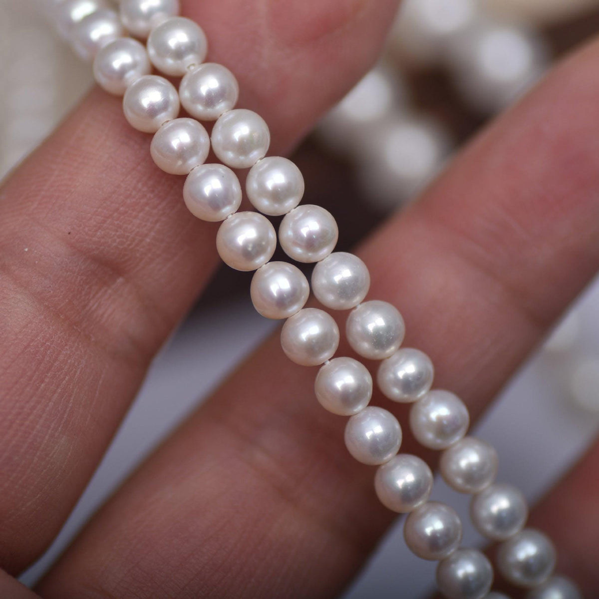 5A 2-12mm Round freshwater pearl strands