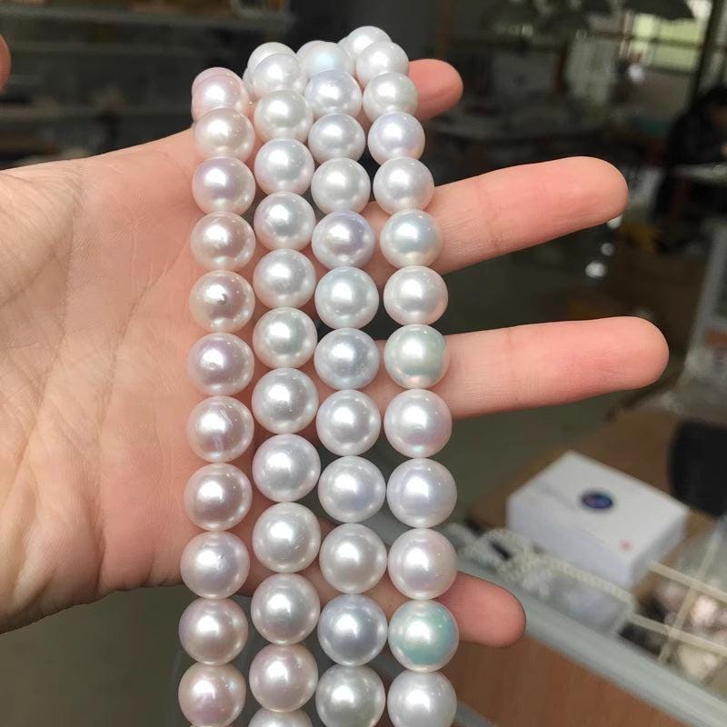 4A 3-12mm Round freshwater pearl strands
