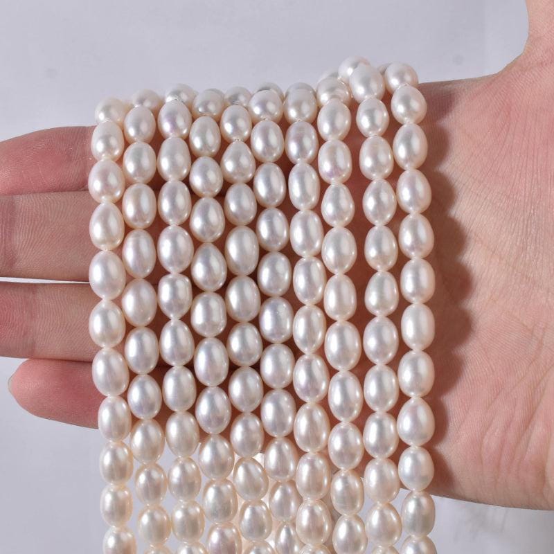 5A 2-9mm Natural freshwater rice pearls