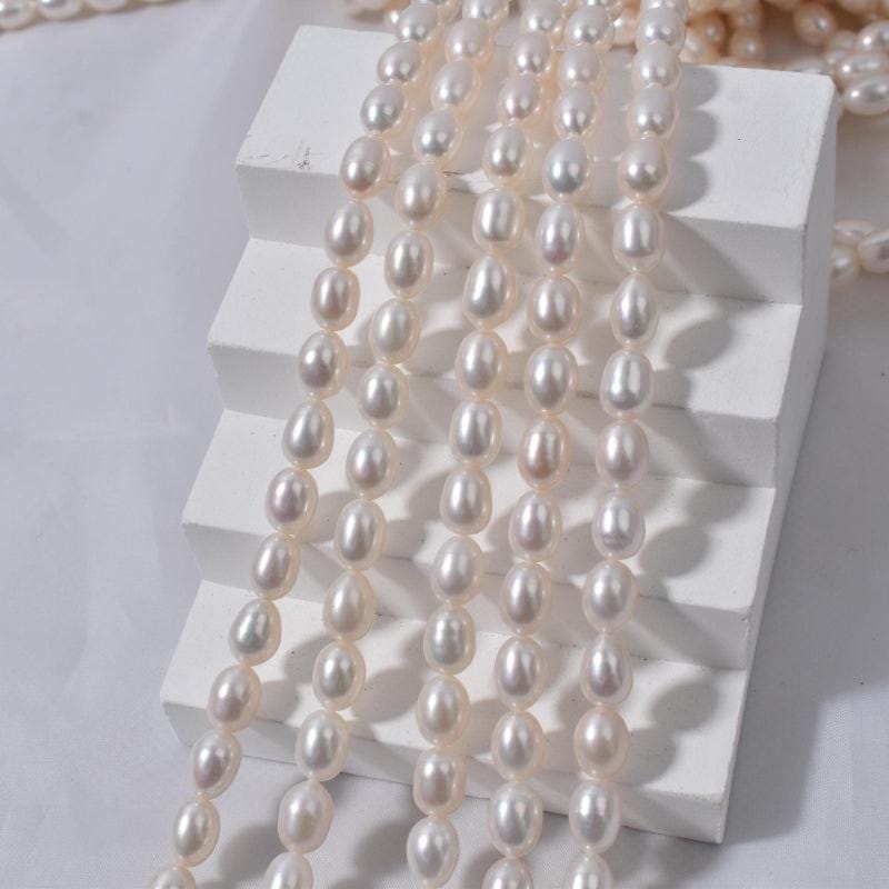 5A 2-9mm Natural freshwater rice pearls