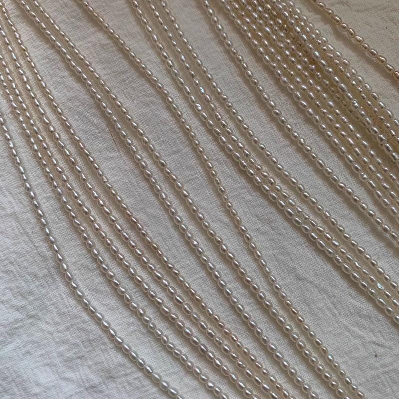 5A 2-9mm Natural freshwater rice pearls