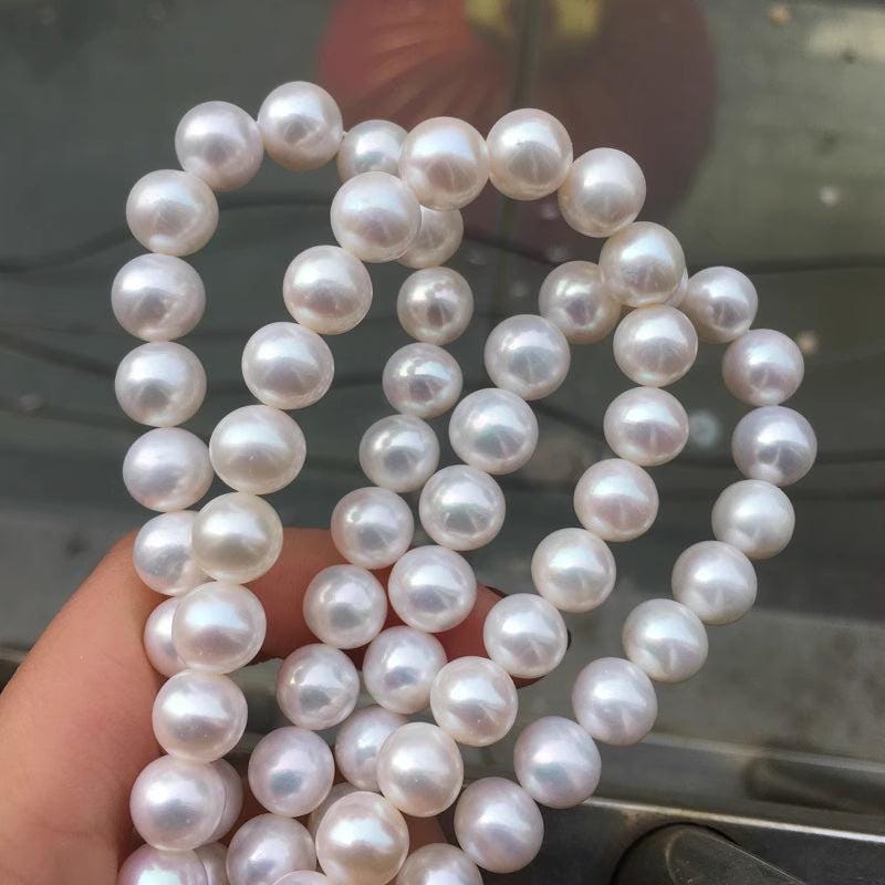 4A 3-12mm Round freshwater pearl strands