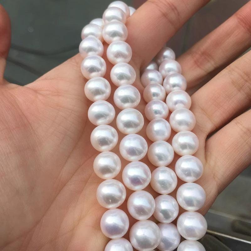 4A 3-12mm Round freshwater pearl strands
