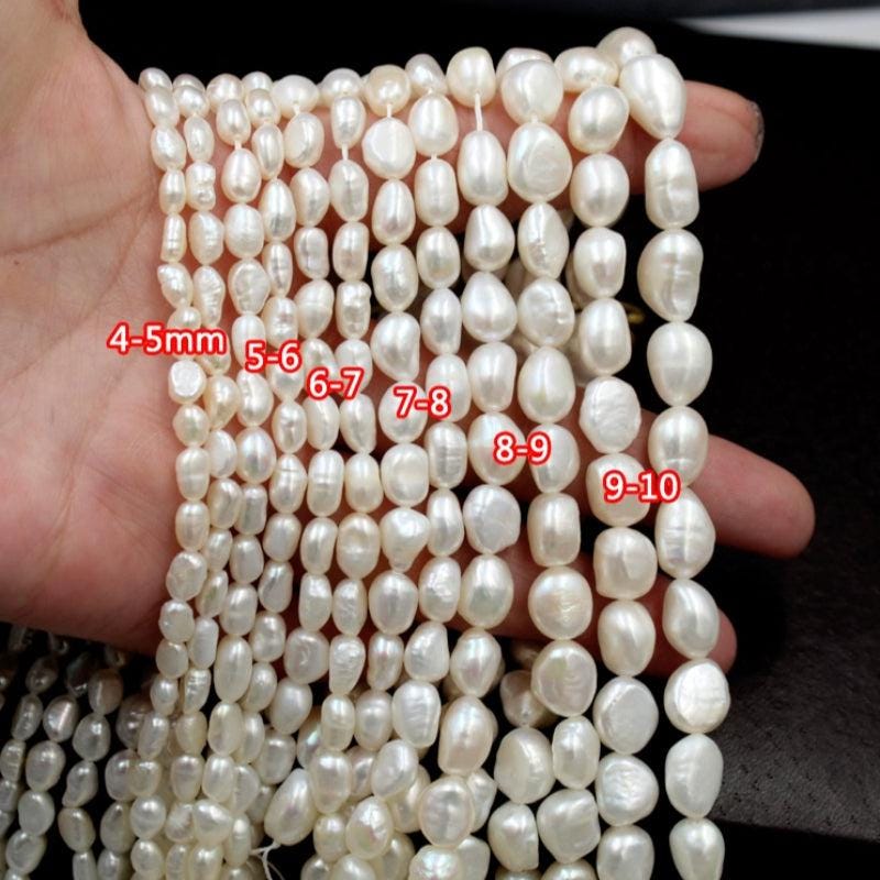 3A 3-12mm Oval Nugget Freshwater Pearls