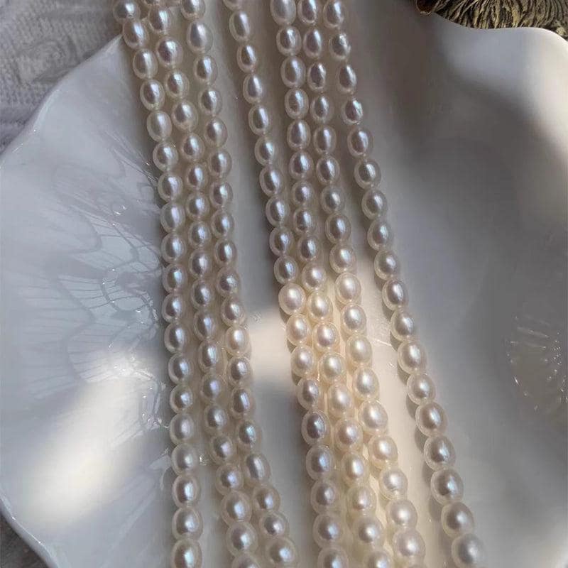5A 2-9mm Natural freshwater rice pearls