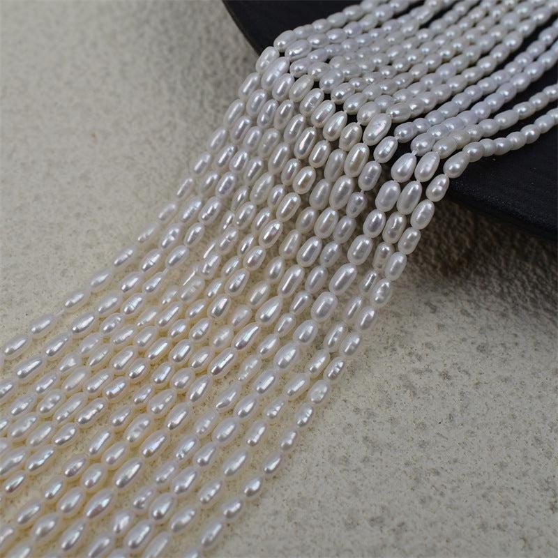 3A 2-9mm Natural freshwater rice pearls