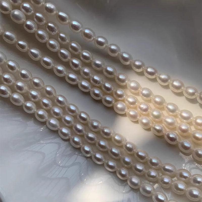 5A 2-9mm Natural freshwater rice pearls