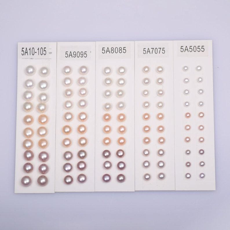 5A 5-10mm Mixed Color Button Pearls