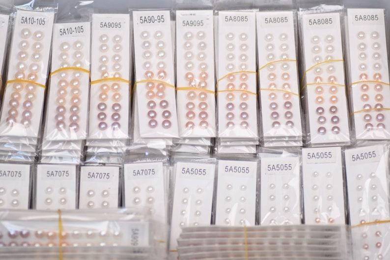 5A 5-10mm Mixed Color Button Pearls