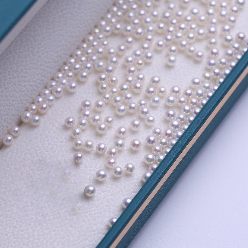 4A 1pc White Round 2-13mm Freshwater Pearls for DIY Jewelry Making and Wholesale