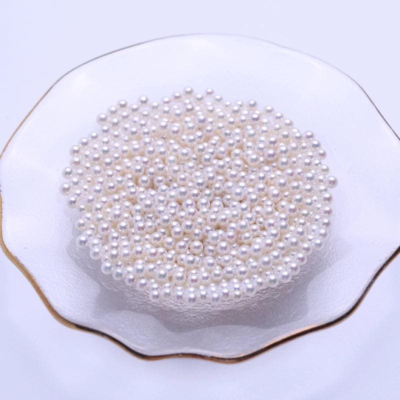 4A 1pc White Round 2-13mm Freshwater Pearls for DIY Jewelry Making and Wholesale
