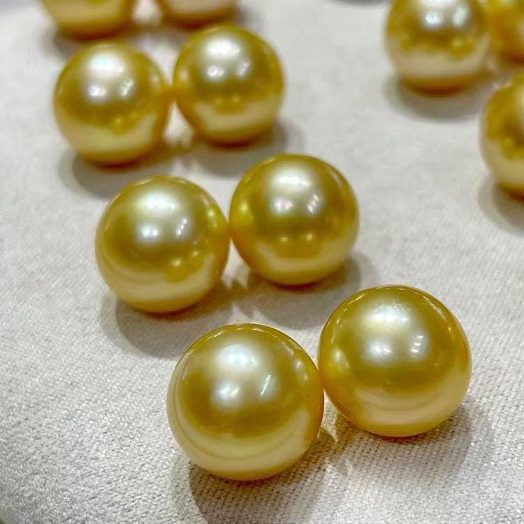 5A 1pc 7-13mm freshwater Dark gold pearls
