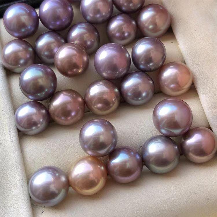 5A 1pc 7-13mm freshwater Pink Purplish pink pearls