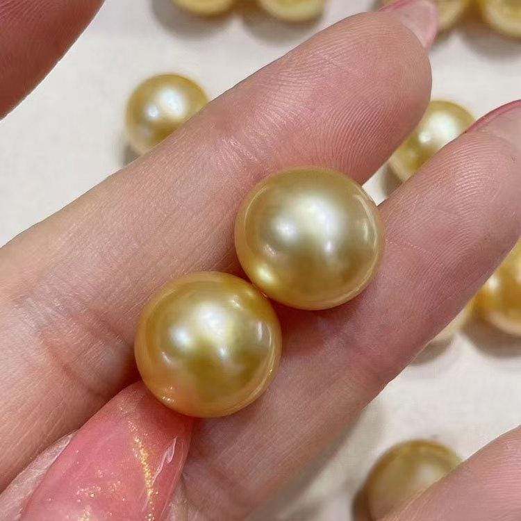 5A 1pc 7-13mm freshwater Dark gold pearls