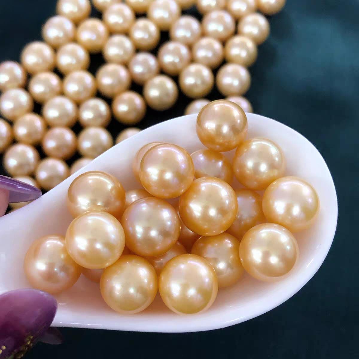 3A 1pc 3-13mm Light Gold Freshwater Pearl