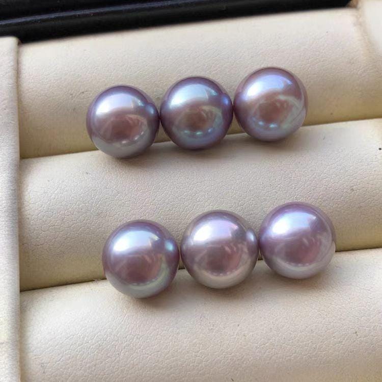 5A 1pc 7-13mm freshwater Pink Purplish pink pearls