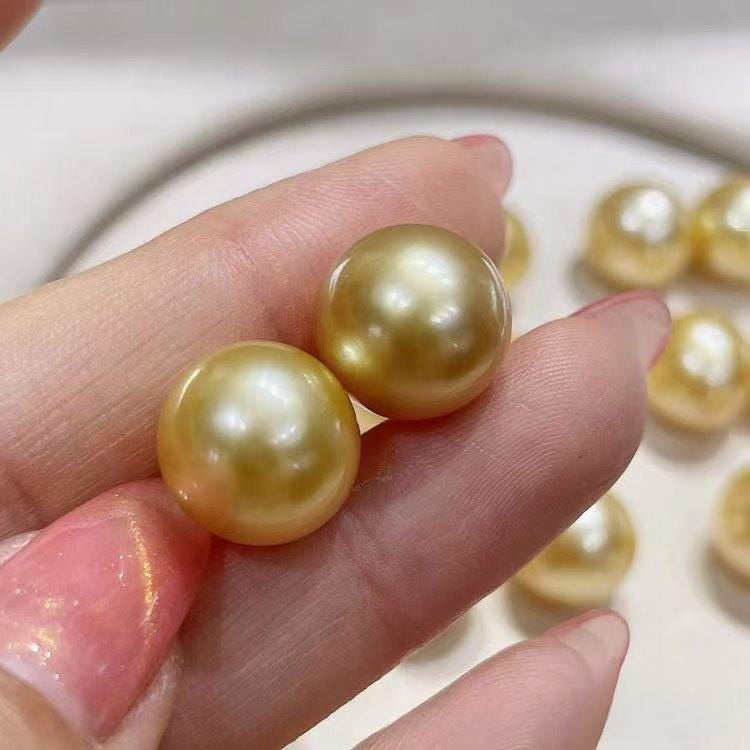 5A 1pc 7-13mm freshwater Dark gold pearls
