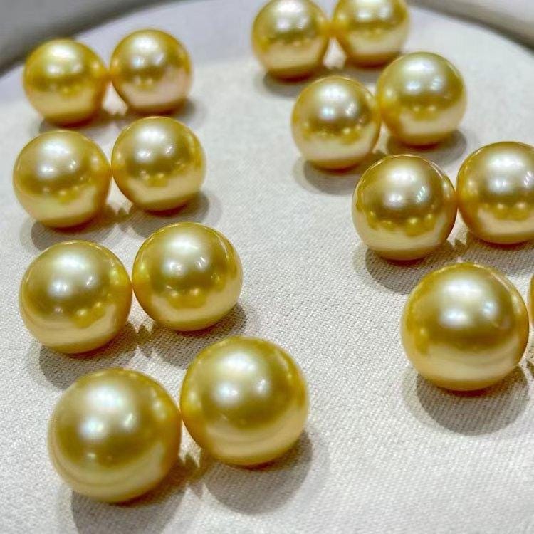 5A 1pc 7-13mm freshwater Dark gold pearls