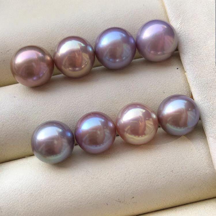 5A 1pc 7-13mm freshwater Pink Purplish pink pearls
