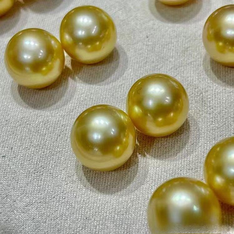 5A 1pc 7-13mm freshwater Dark gold pearls