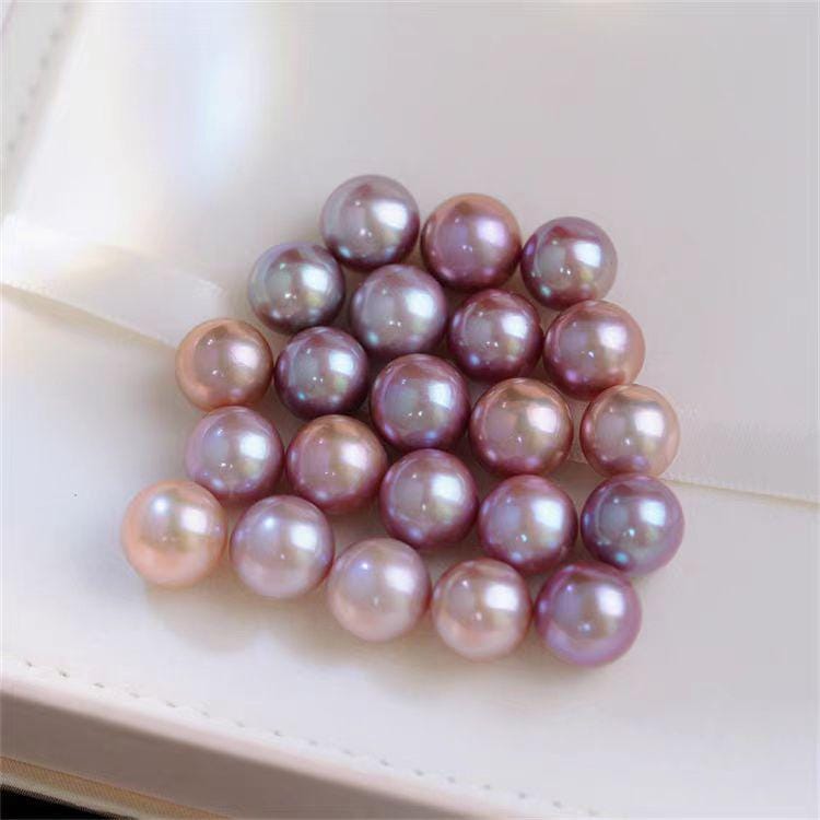 4A 1pc 7-13mm freshwater Pink Purplish pearls