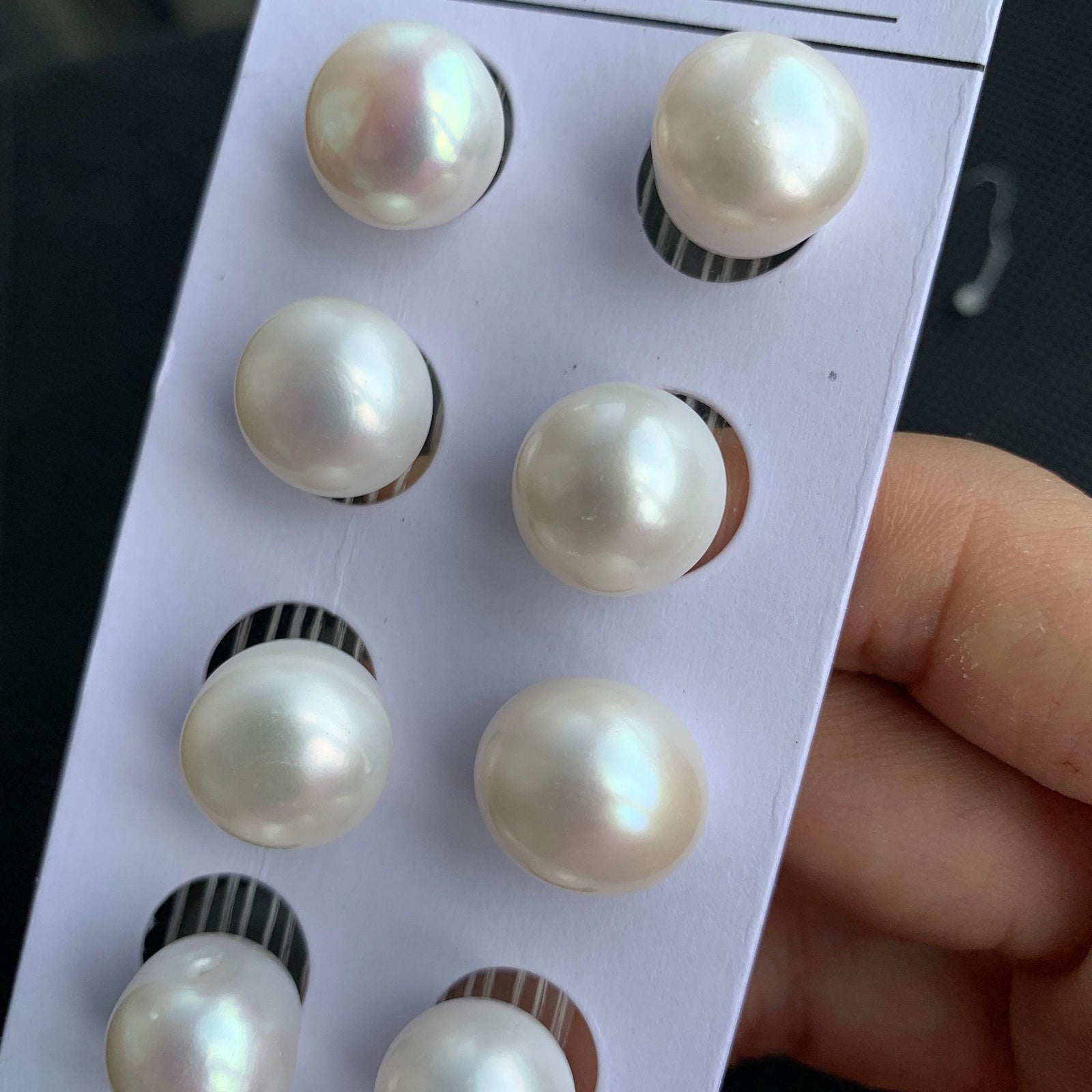 2A 1pc 12-13mm White Round Freshwater Pearl