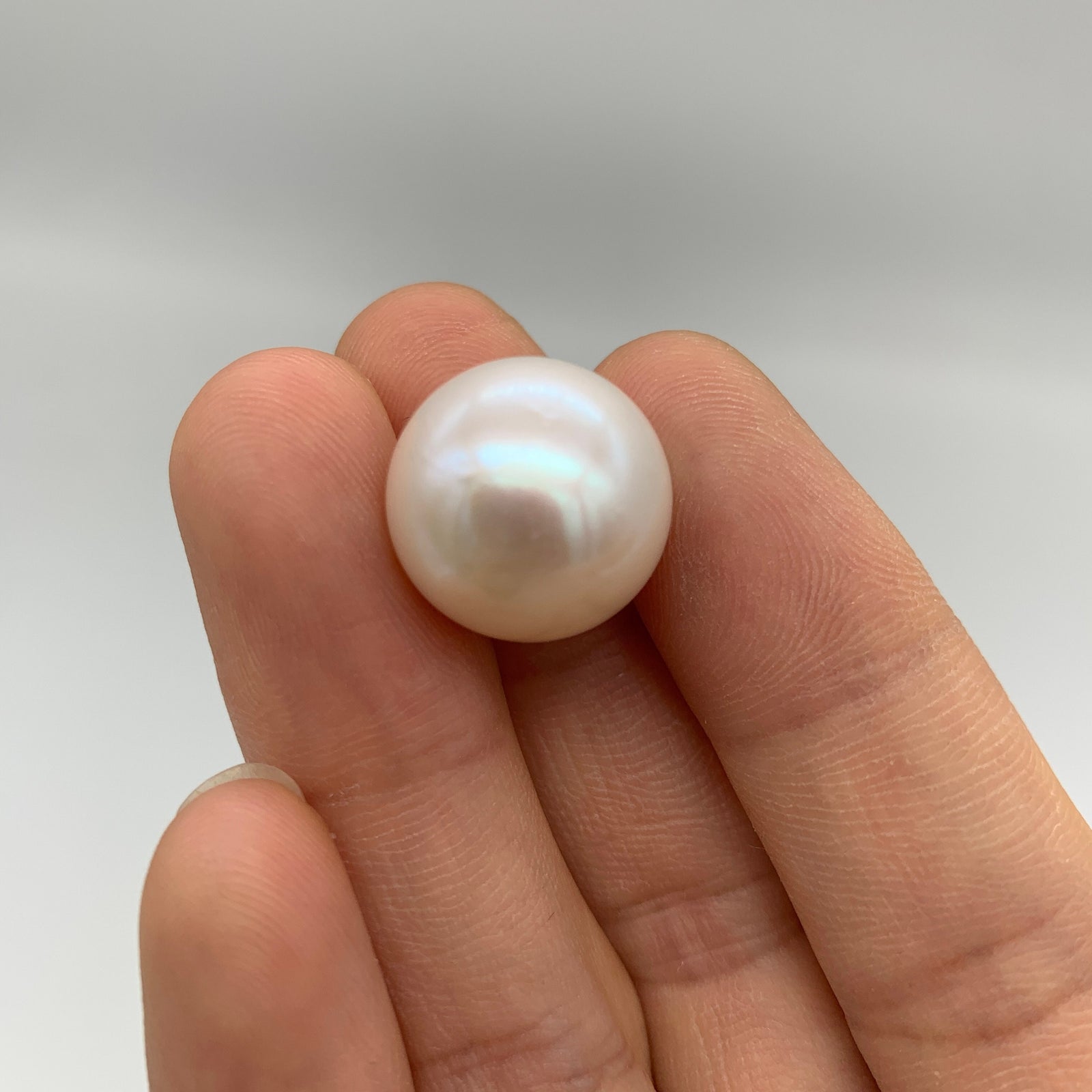 4A 1pc 13,14,15mm White Round Freshwater Pearl