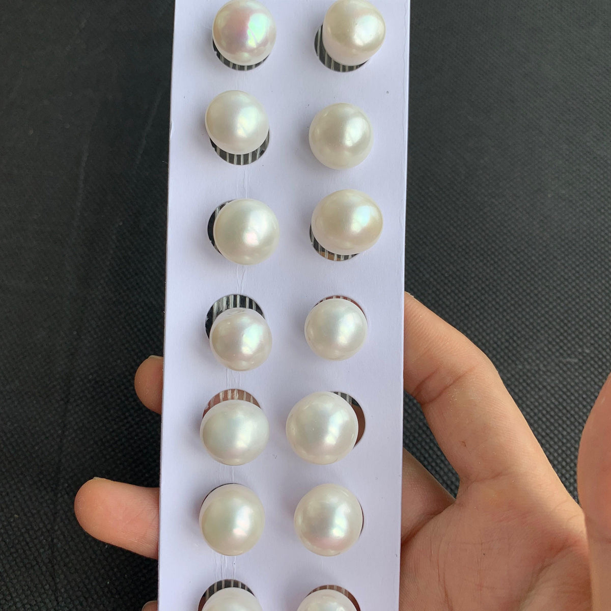 2A 1pc 12-13mm White Round Freshwater Pearl