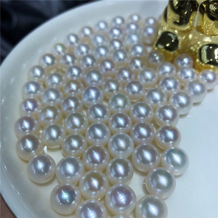 4A 1pc 3-13mm White light Pink light Purple Round Loose Freshwater Pearl