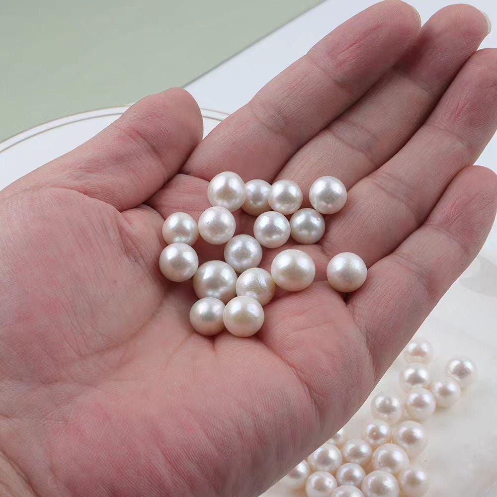 3A 3-12mm loose pearl, white round freshwater pearls, wholesale pearls, loose pearl, 1pc