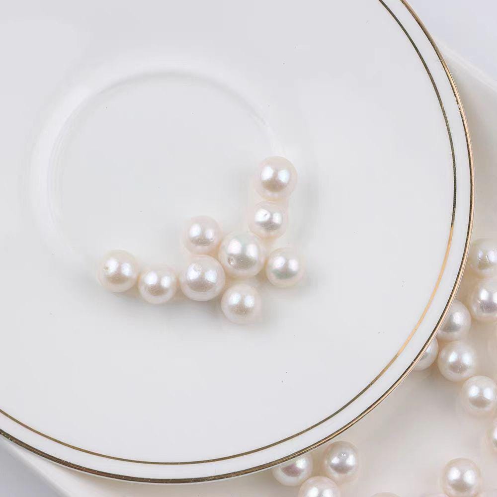 3A 3-12mm loose pearl, white round freshwater pearls, wholesale pearls, loose pearl, 1pc