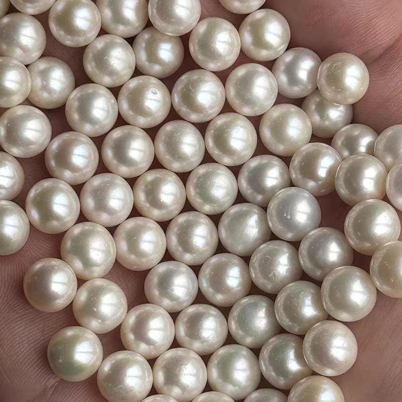 3A 3-12mm loose pearl, white round freshwater pearls, wholesale pearls, loose pearl, 1pc