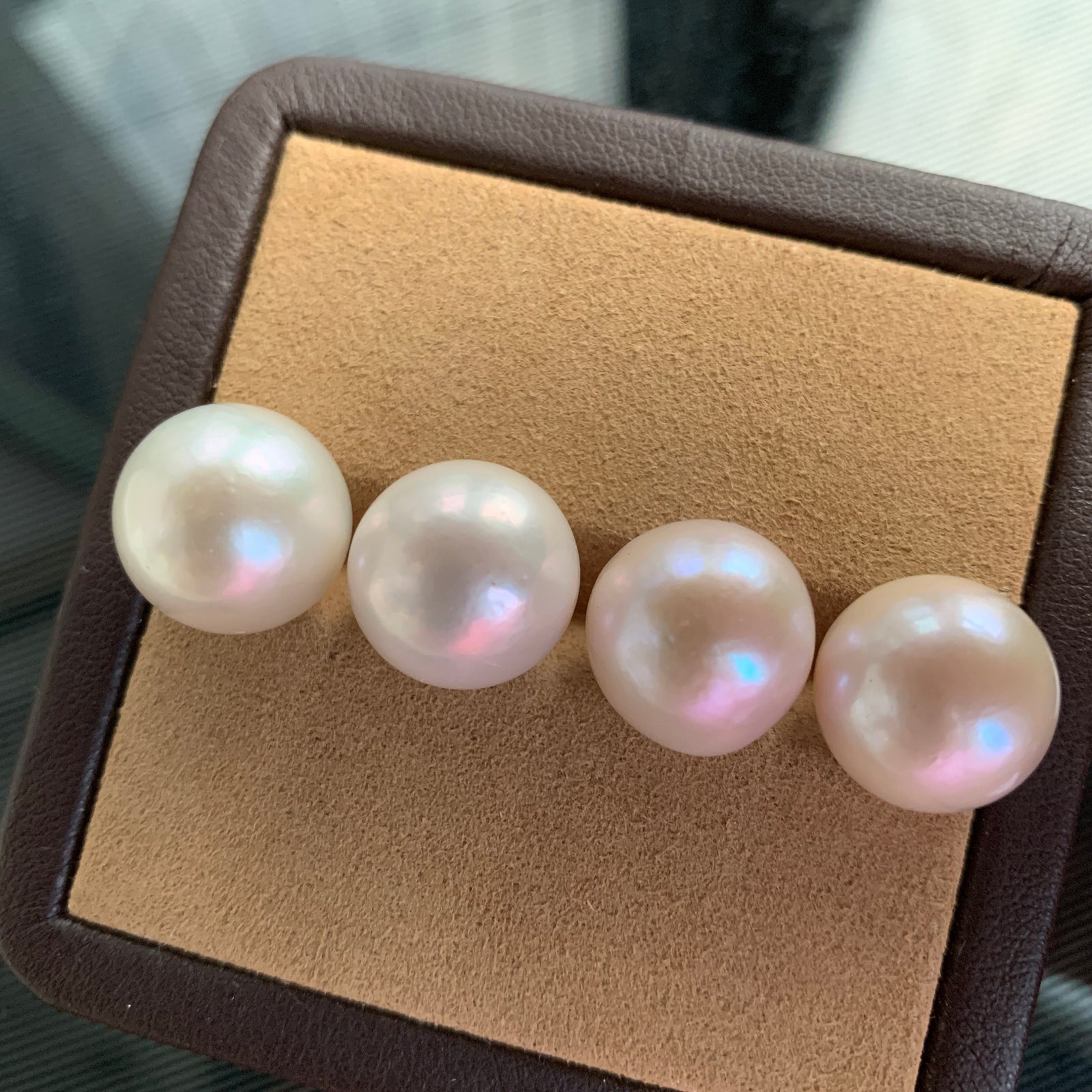 4A 1pc 13-14mm White Round Loose Freshwater Pearl
