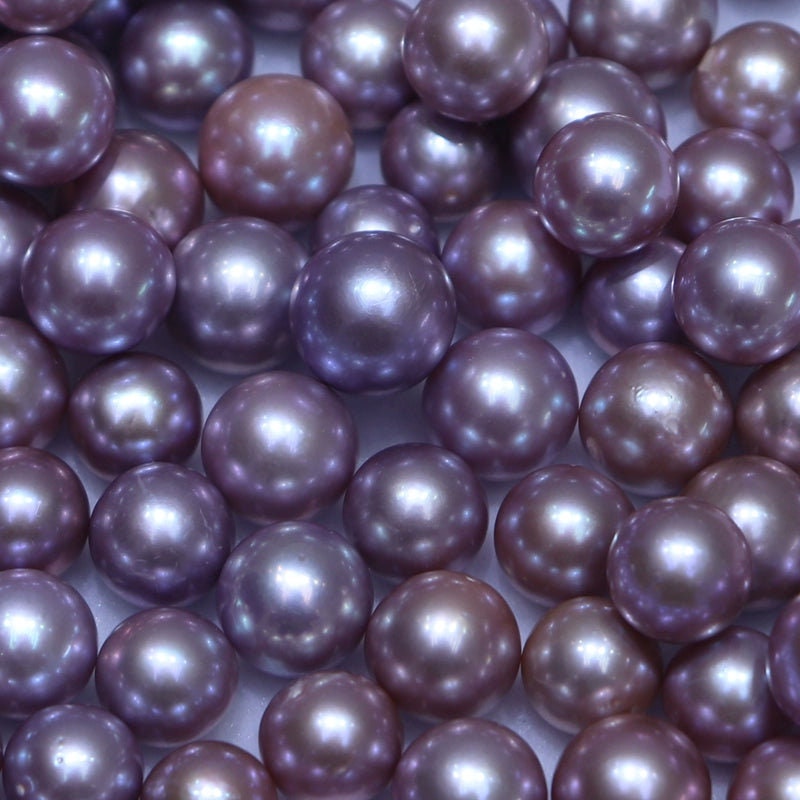 4A 1pc 7-13mm freshwater dark purple dark pink pearls