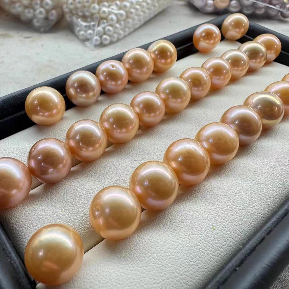 4A 1pc 7-13mm freshwater dark purple dark pink pearls