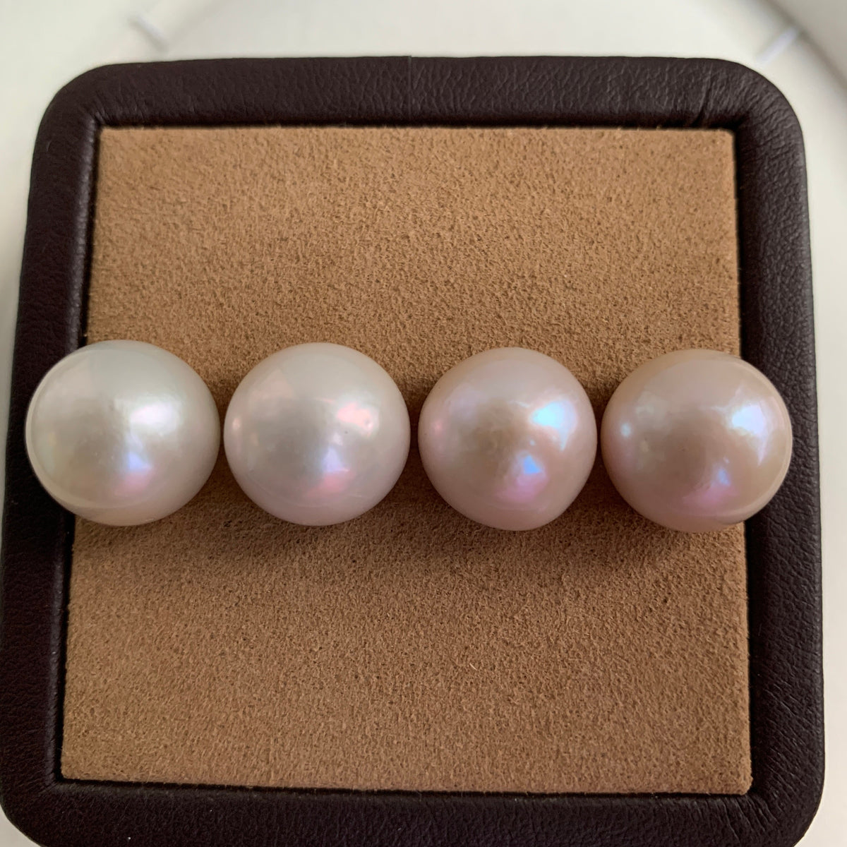 4A 1pc 13-14mm White Round Loose Freshwater Pearl
