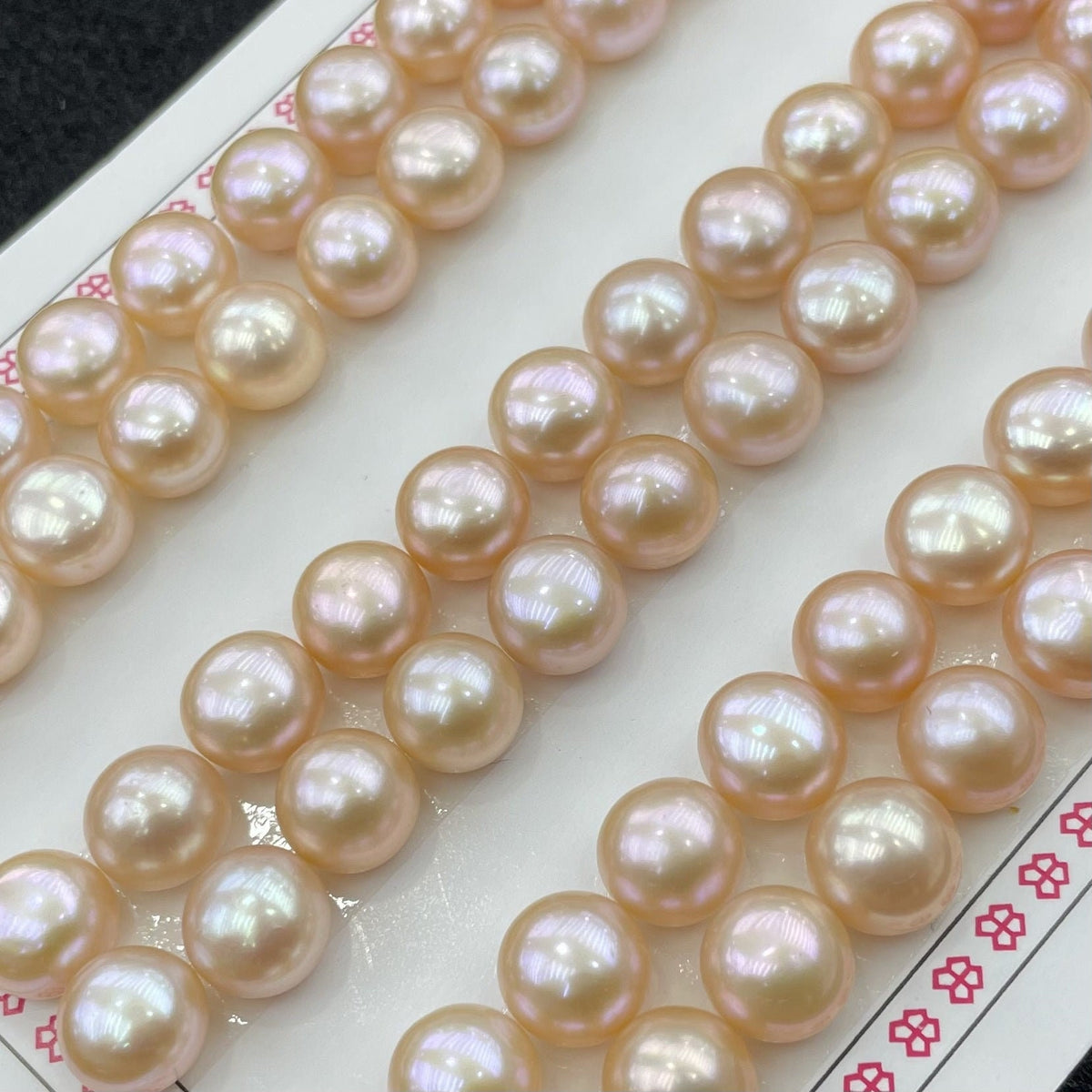 4A 1pc 2-13mm button pearl half-drilled loose pearl