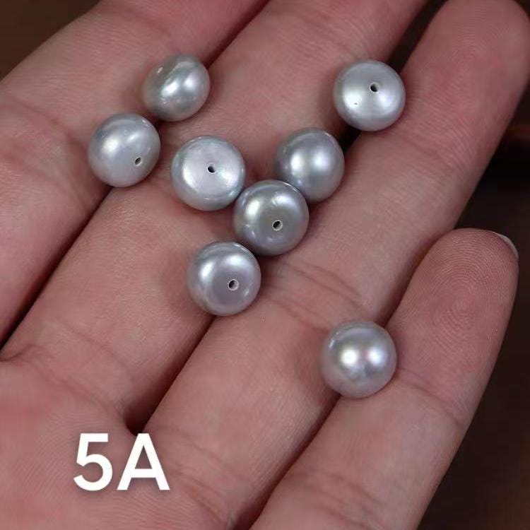 5A 1pc 3-13mm Half-Drilled Button Pearls