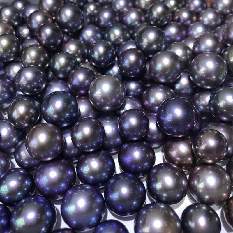 5A 1pc 7-13mm freshwater dark purple dark pink pearls