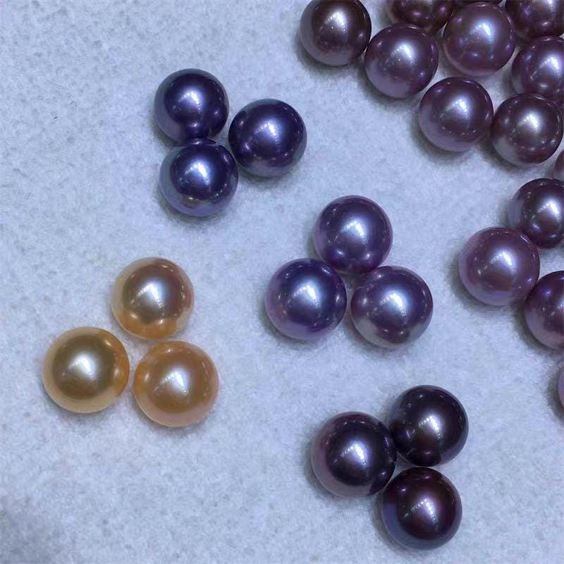 5A 1pc 7-13mm freshwater dark purple dark pink pearls