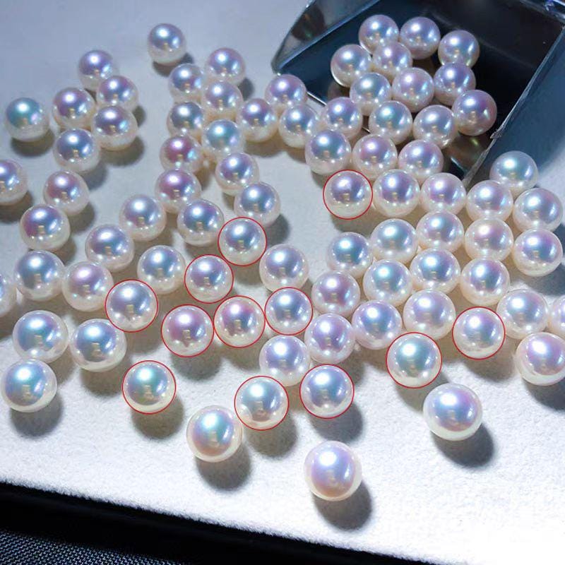 6A 1pc White 3-13mm Freshwater Pearl