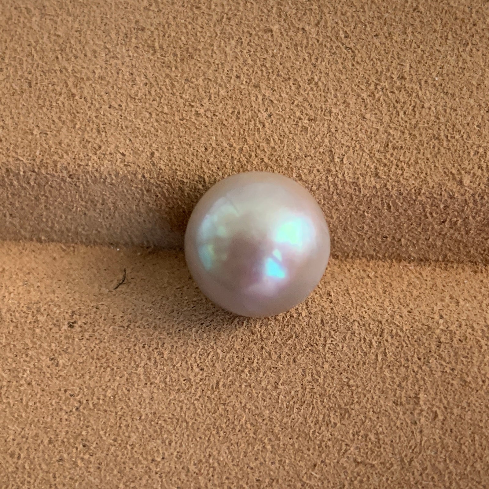 4A 1pc 10-11mm Gray Round Freshwater Pearl