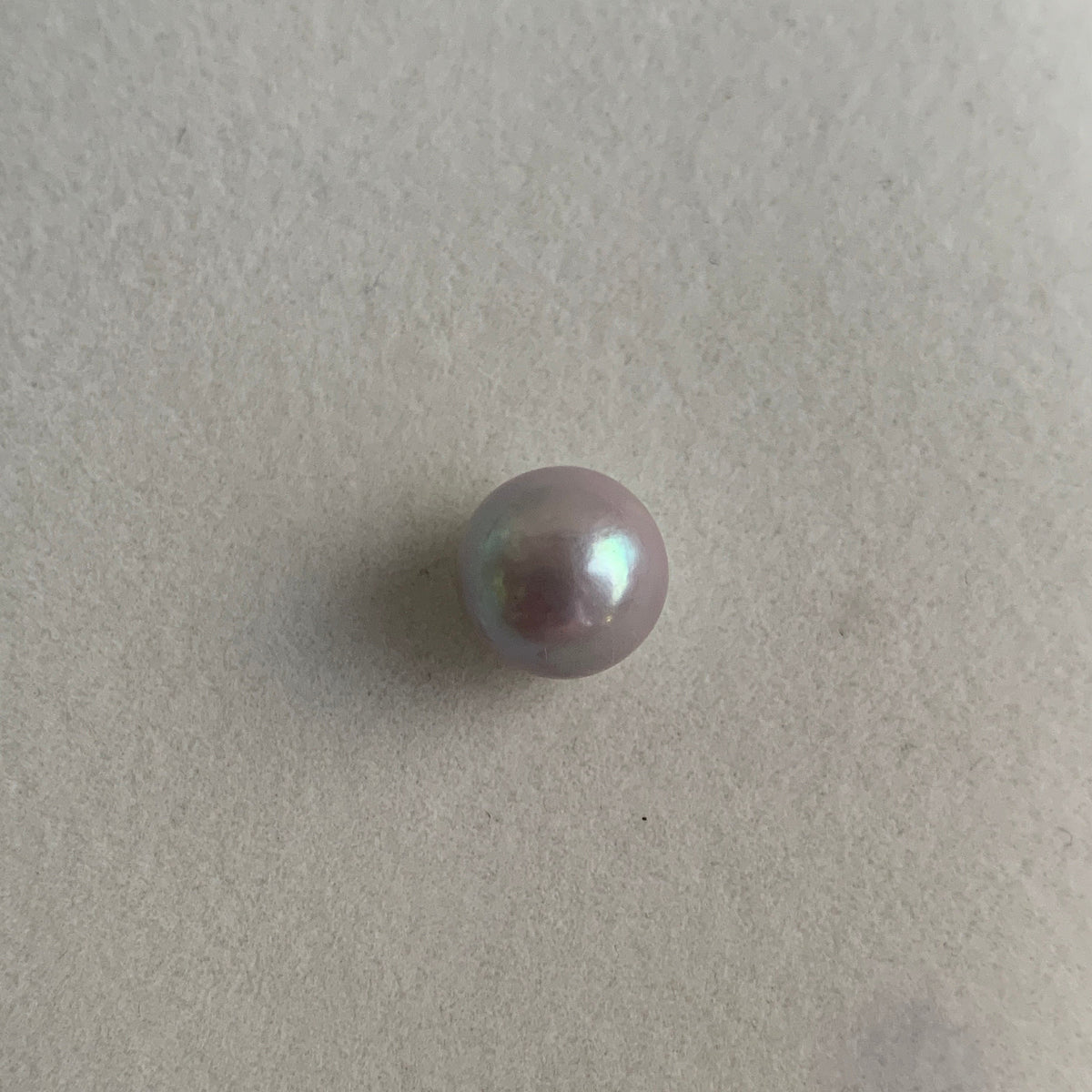 4A 1pc 10-11mm Gray Round Freshwater Pearl