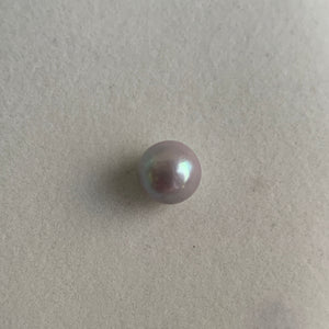 4A 1pc 10-11mm Gray Round Freshwater Pearl