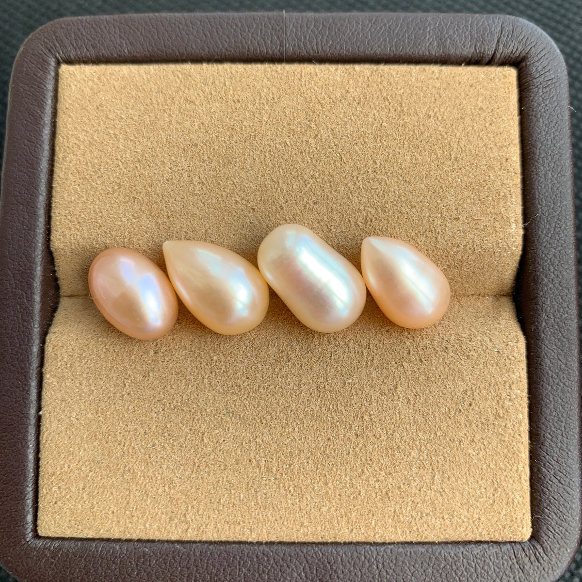 3A 1pc 8-9mm Pink Rice Pearl, Pink Oval Freshwater Pearls