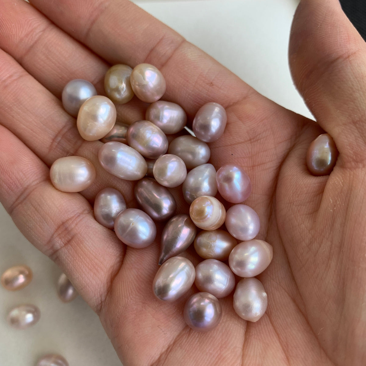 3A 1pc 8-9mm Loose Purple Rice Pearl