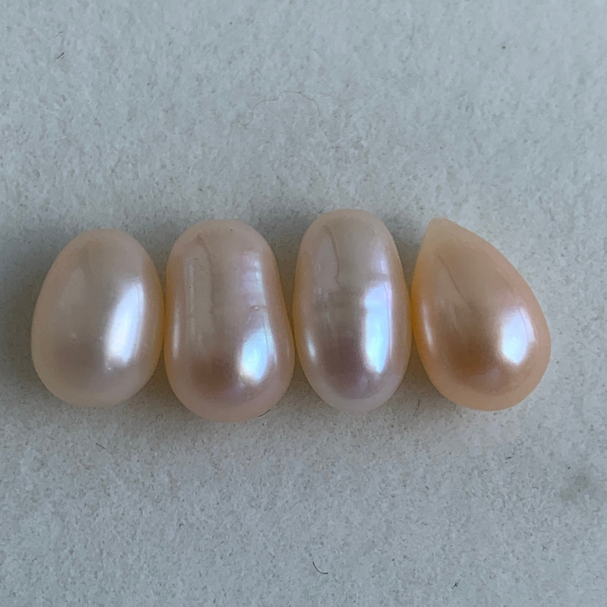 3A 1pc 8-9mm Pink Rice Pearl, Pink Oval Freshwater Pearls