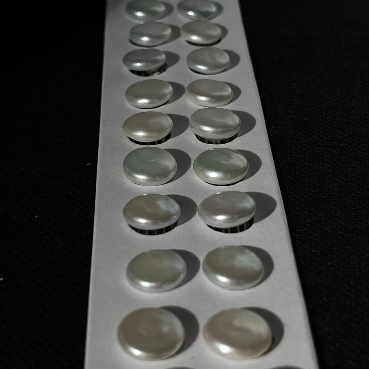 4A 2pcs 11-12mm Freshwater Coin Pearl