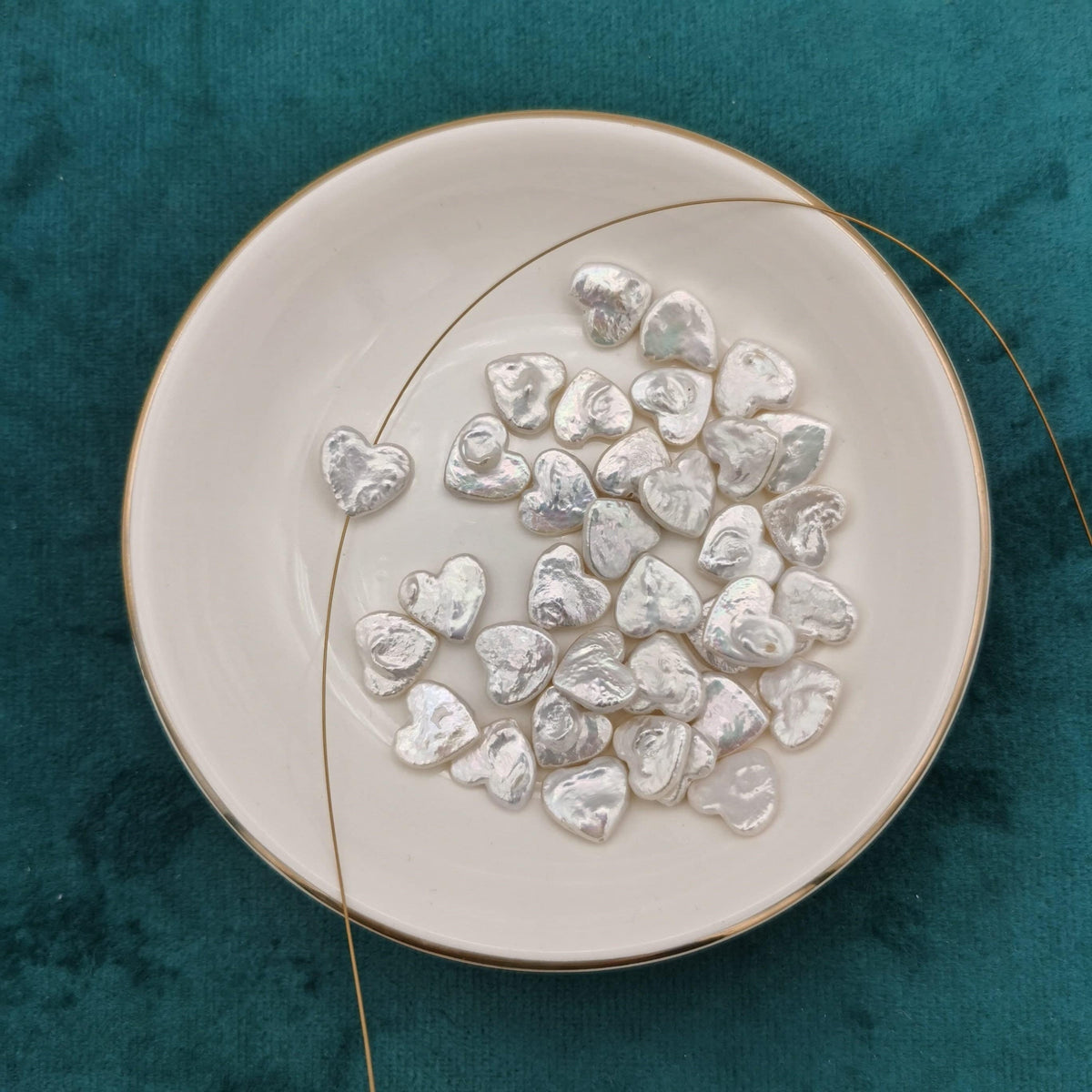 3A 1pc 11mm love heart baroque pearl