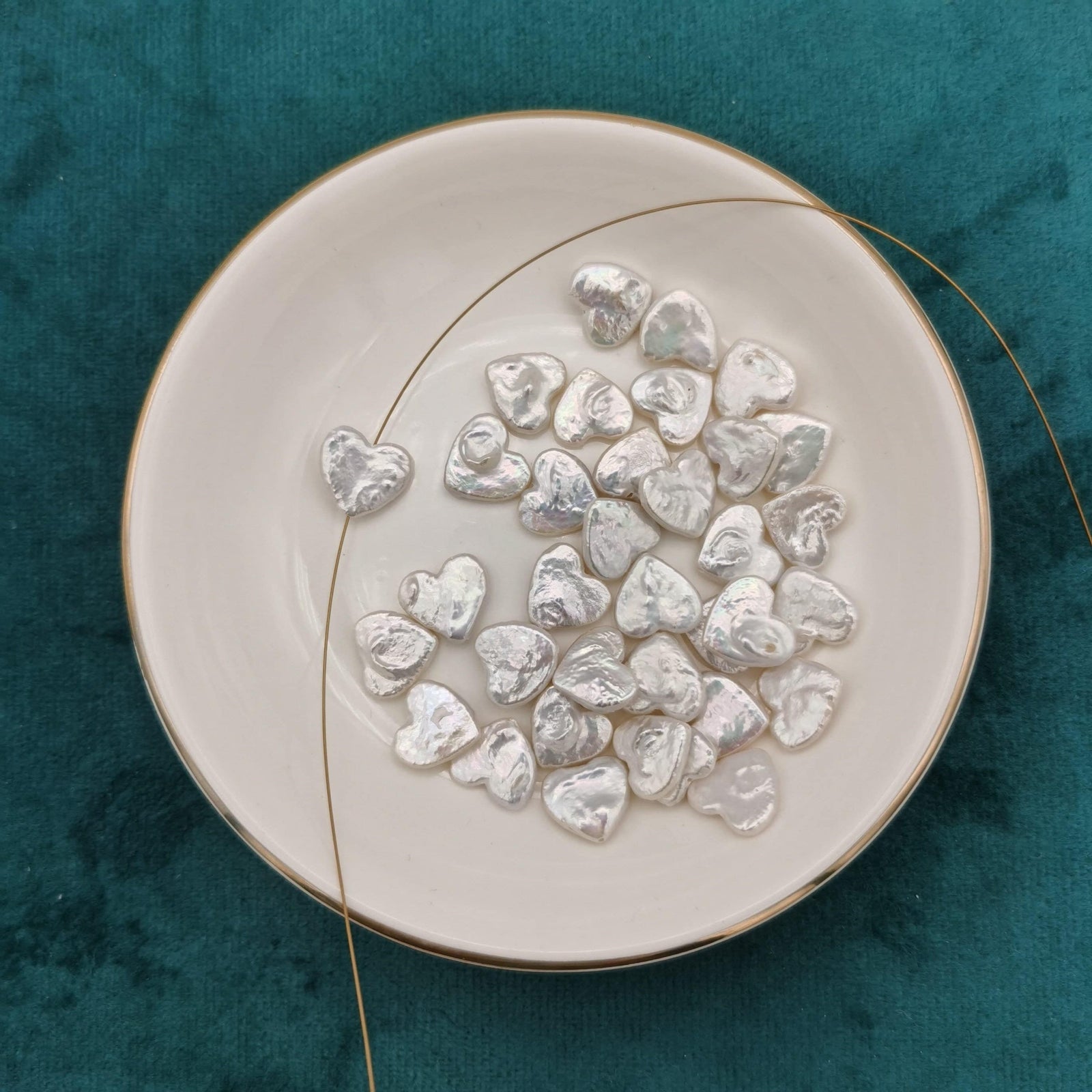 3A 1pc 11mm love heart baroque pearl